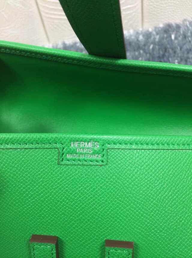 エルメス[HERMES] ジジェ エラン[Jige Elan] （シロステッチ） エプソン グリーン he-je-5302