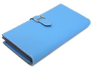 エルメス ベアン スフレ セレスト×シルバー金具 he-ac-1200