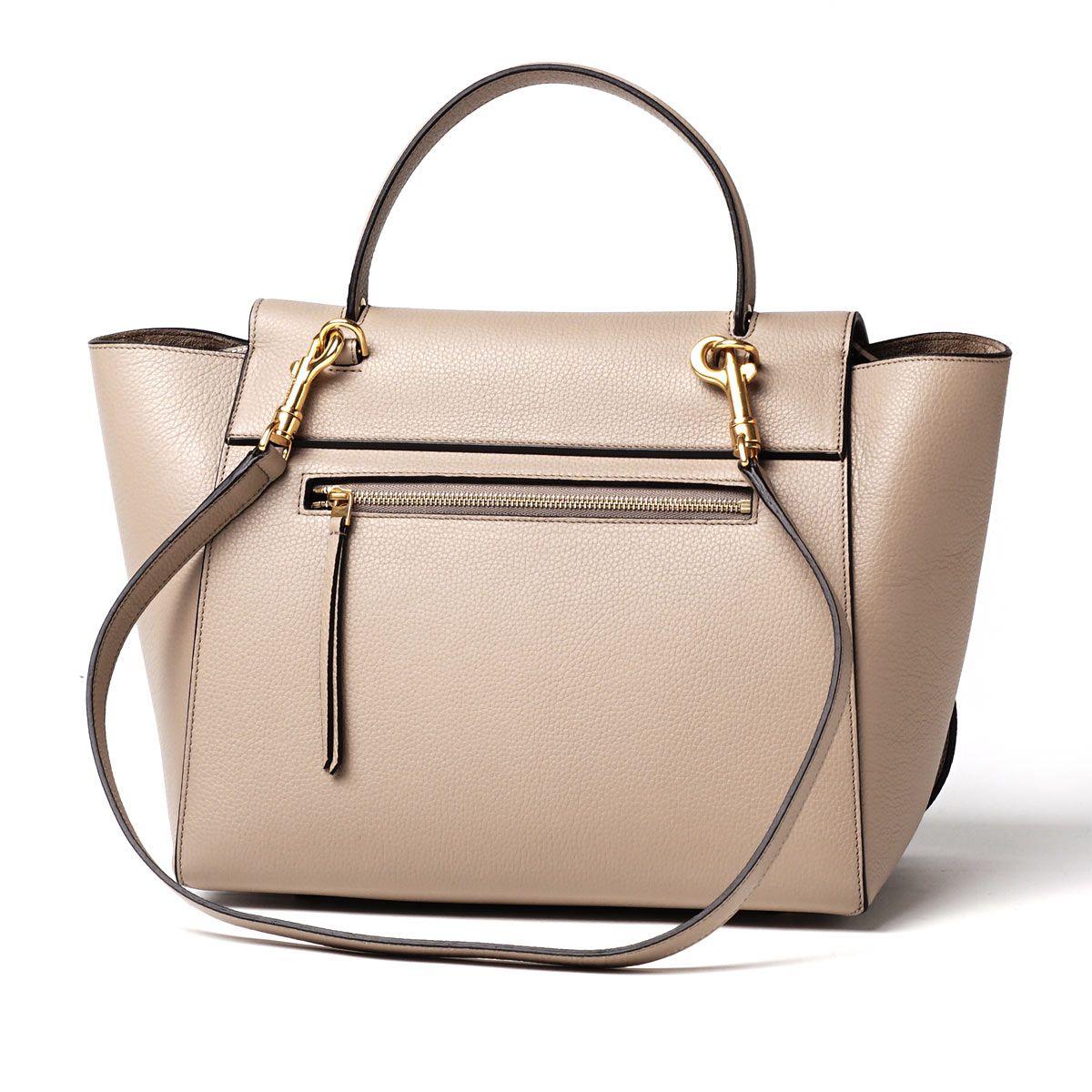 セリーヌ/CELINE ハンドバッグ(2WAY仕様)/Belt Bag LEATHER /Dune ベージュ系 17610 3xvm 03un レディース