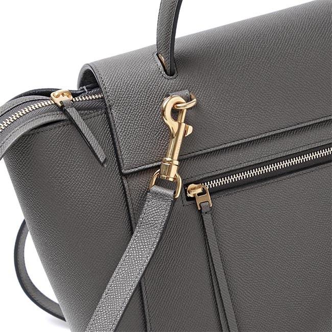 セリーヌ CELINE ハンドバッグ(2WAY仕様) Belt Bag LEATHER Grey グレー系 17610 3zva 10dc レディース