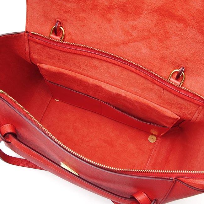 セリーヌ CELINE/ ハンドバッグ(2WAY仕様)/Belt Bag LEATHER /Vermillon レッド系 17610 3zva 27vl レディース