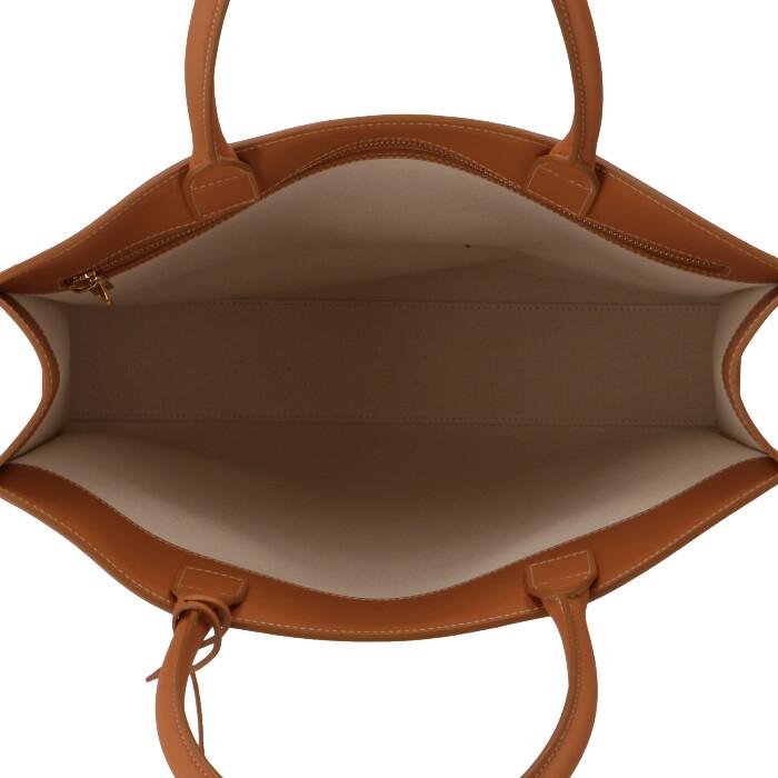 セリーヌ トートバッグ CELINE バーティカル CABAS キャンバストート ロゴプリント ベージュ系 19040 2BNZ 02NT