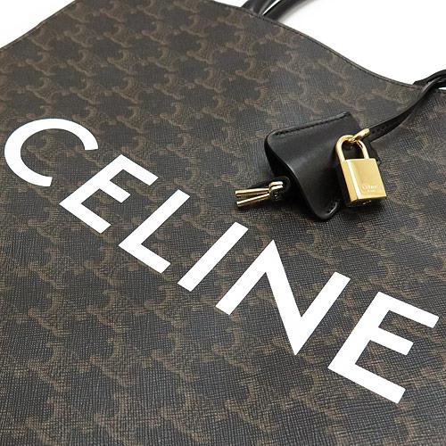 セリーヌ トートバッグ メンズ 19097 2BRJ 38NO カバ バーティカル キャンバス トリオンフキャンバス ブラック 黒 CELINE VERTICAL BLACK