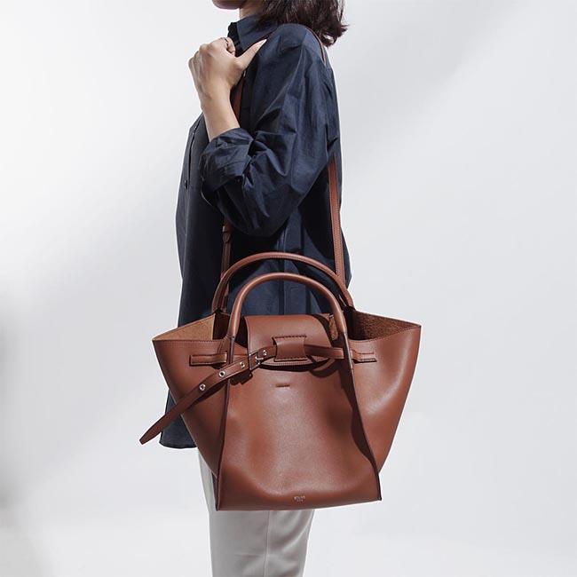 セリーヌ CELINE トートバッグ 2WAY ブラウン レディース レザー 本革 ギフト プレゼント 18331 3a4t 04lu Big Bag ビッグ バッグ