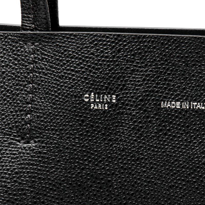 セリーヌ CELINE トートバッグ（2WAY仕様） SMALL VERTICAL LEATHER Black ブラック系 17618 3xba 38no レディース