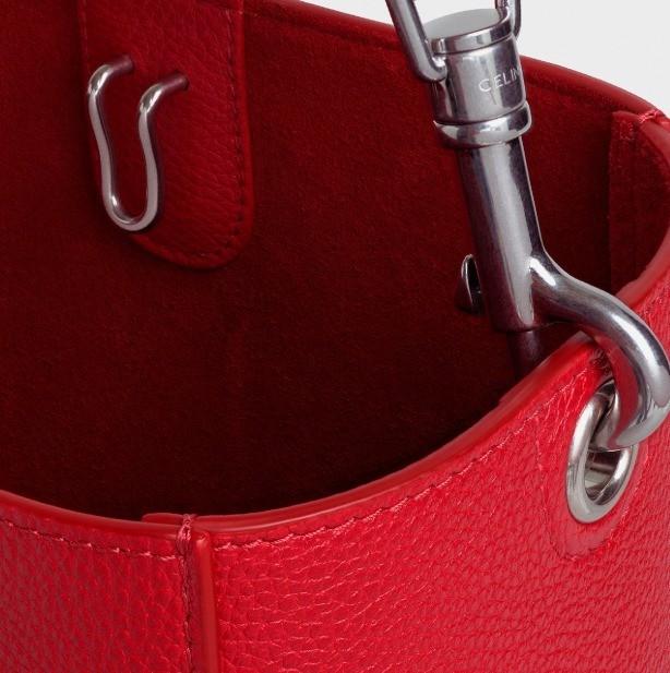 CELINE セリーヌ SANGLE SMALL サングル バケット スモール ショルダーバッグ レザー 189303AH4