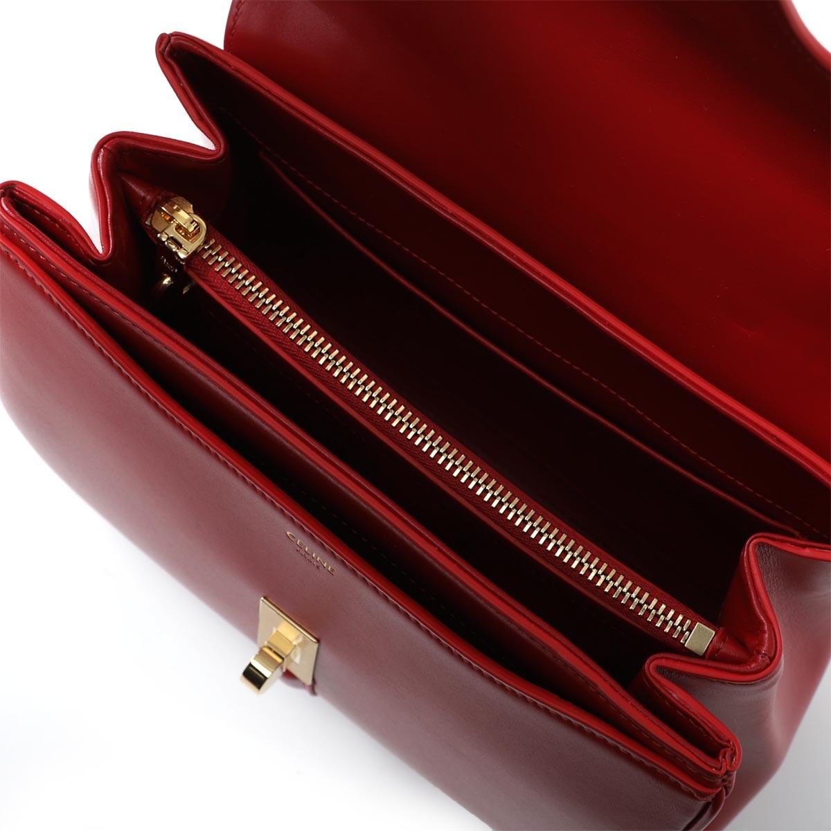 セリーヌ CELINE ハンドバッグ2WAY レッド レディース ギフト プレゼント レザー 18800 3bey 27ed 16 セーズ SMALL