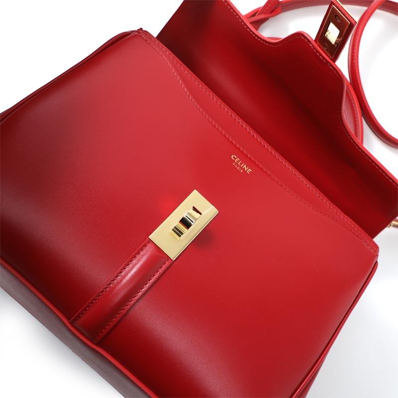 セリーヌ CELINE ハンドバッグ2WAY レッド レディース ギフト プレゼント レザー 18800 3bey 27ed 16 セーズ SMALL