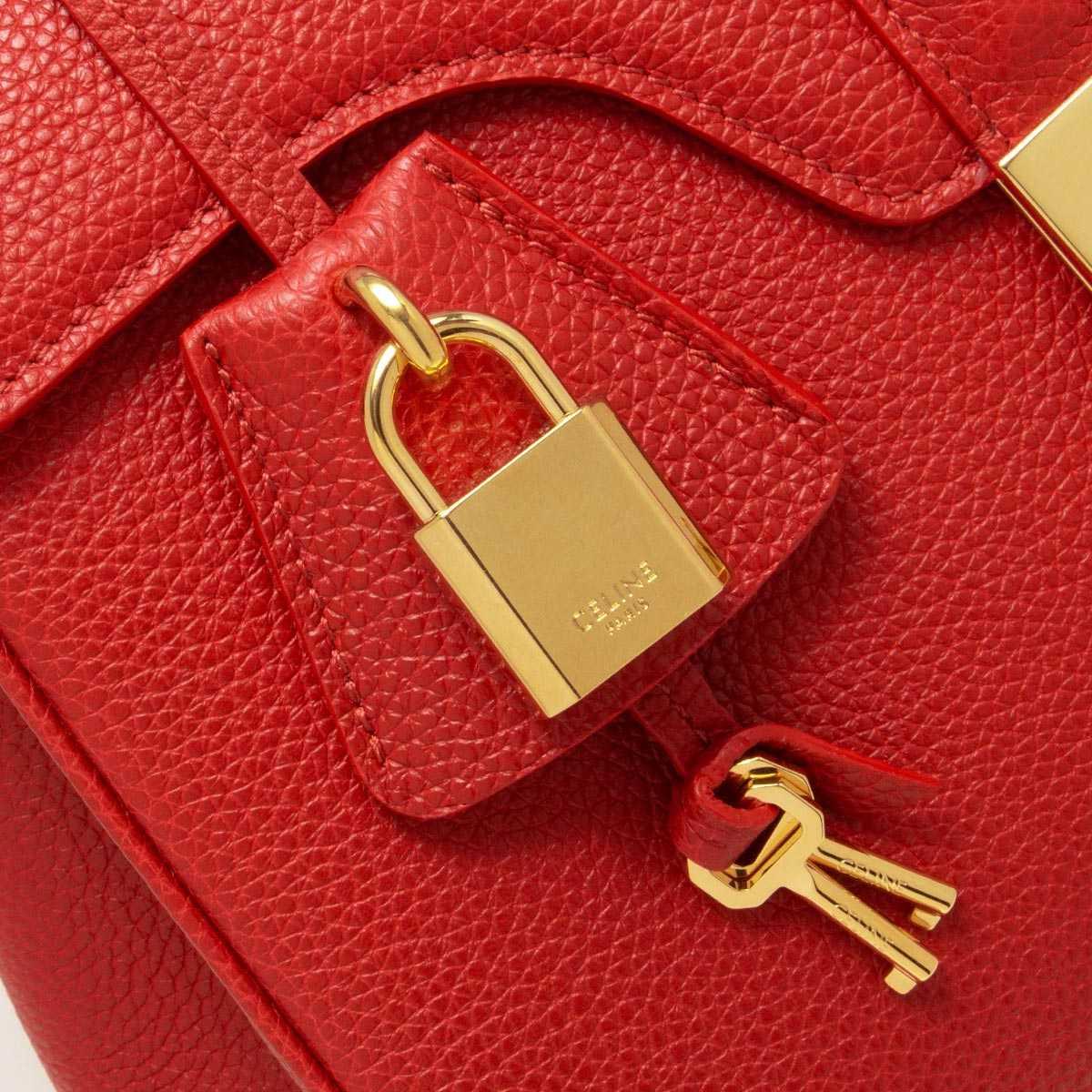 セリーヌ CELINE ハンドバッグ 16 セーズ/16 スモール/SMALL レッド 18800 3BF8 27ED レディース
