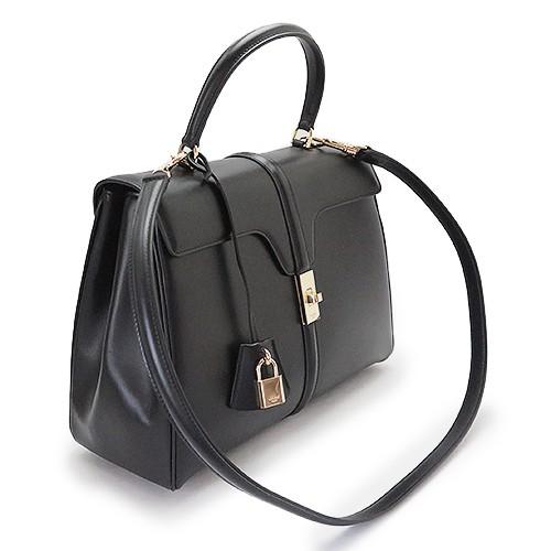 セリーヌ ハンドバッグ CELINE 18737 3BEY 38NO レディース ショルダーバッグ 16 ミディアム レザー ブラック 黒