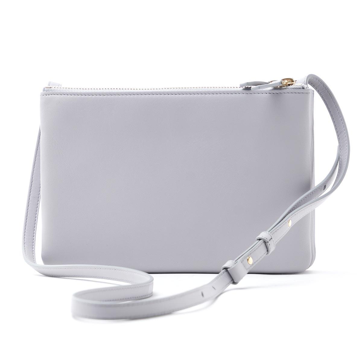 セリーヌ CELINE ショルダーバッグ グレー レディース ギフト プレゼント レザー 本革 グレー 16511 3eta 08gc Trio トリオ