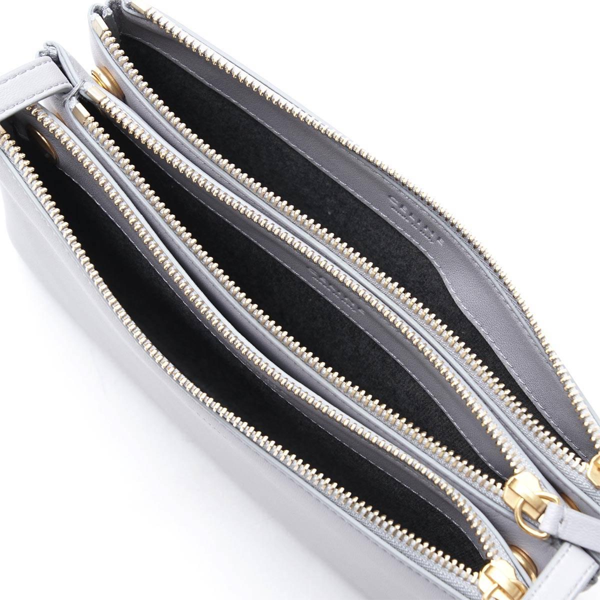 セリーヌ CELINE ショルダーバッグ グレー レディース ギフト プレゼント レザー 本革 グレー 16511 3eta 08gc Trio トリオ