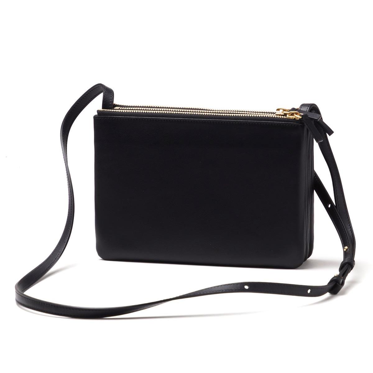 セリーヌ CELINE ショルダーバッグ LARGE TRIO トリオ LEATHER Black ブラック系 17145 3eta 38no レディース