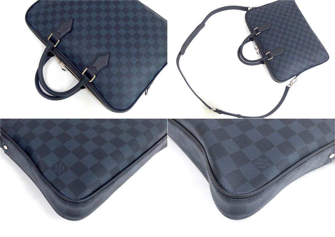 LOUIS VUITTON ルイ ヴィトン ダンディ･ブリーフケース N63298 コーティングキャンバス ダミエ･コバルト メンズ