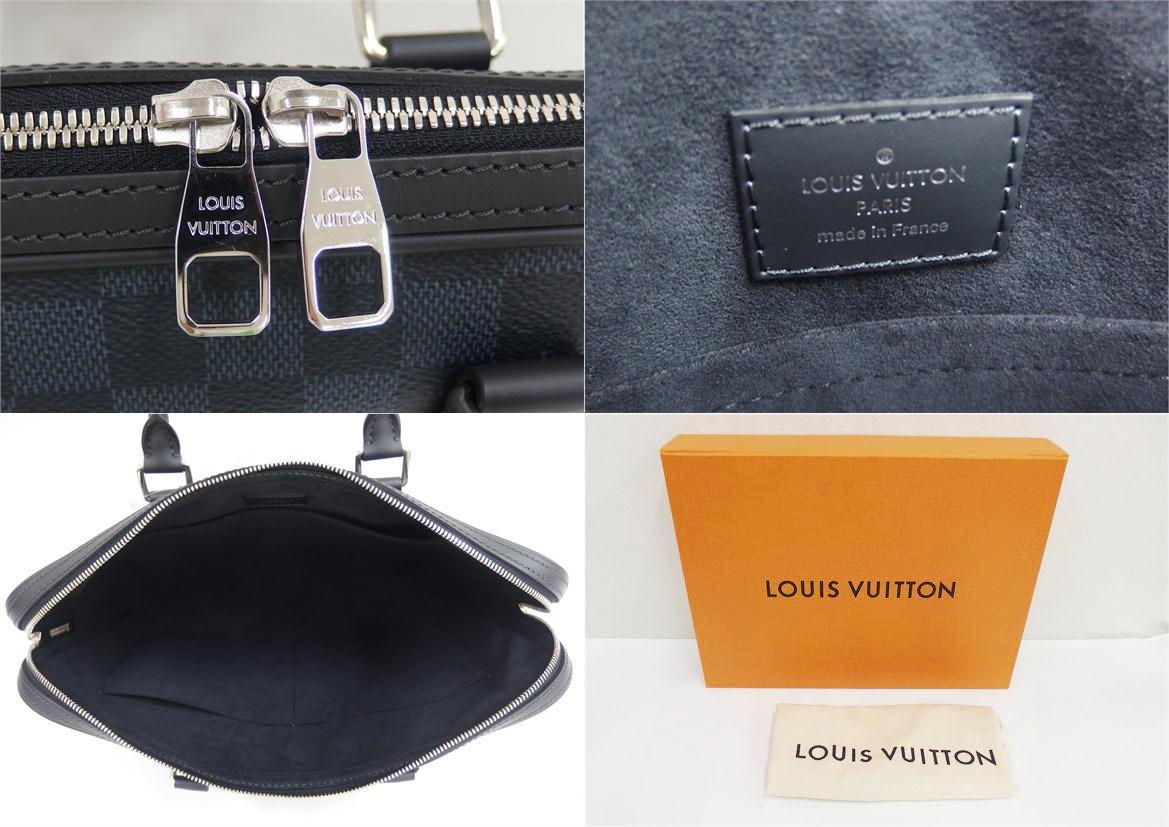 LOUIS VUITTON ルイ ヴィトン ダンディ･ブリーフケース N63298 コーティングキャンバス ダミエ･コバルト メンズ