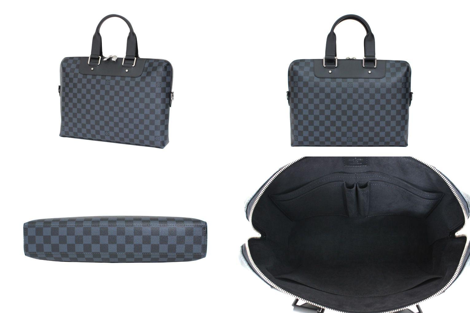 ルイ・ヴィトン LOUIS VUITTON ポルト・ドキュマン・ジュール N42241 ダミエ・コバルト メンズ ビジネスバッグ