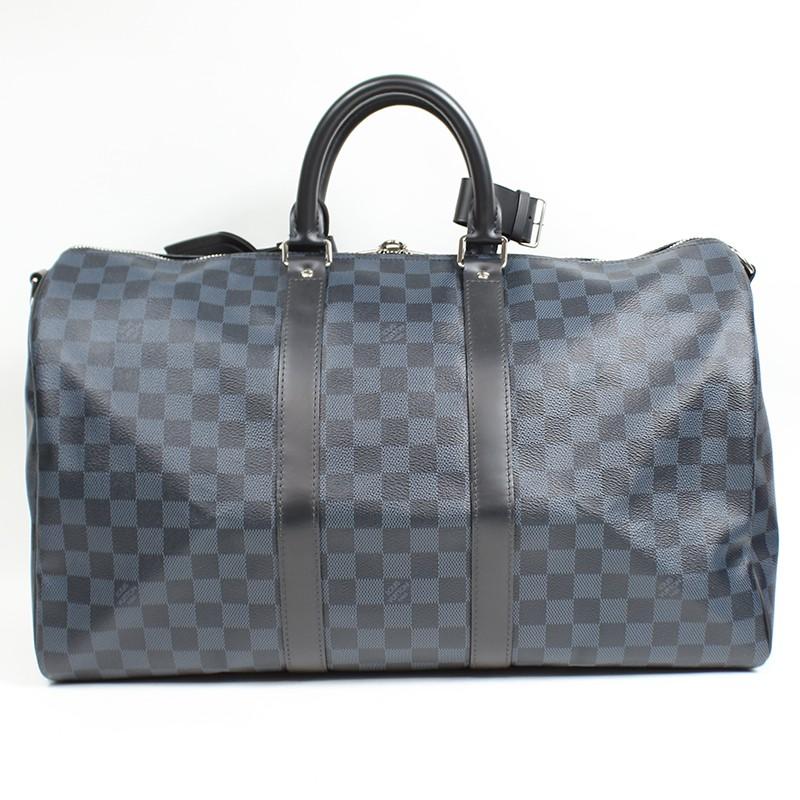 ルイ・ヴィトン LOUIS VUITTON キーポル・バンドリエール45 N41349 ダミエ・コバルト ボストンバッグ メンズ