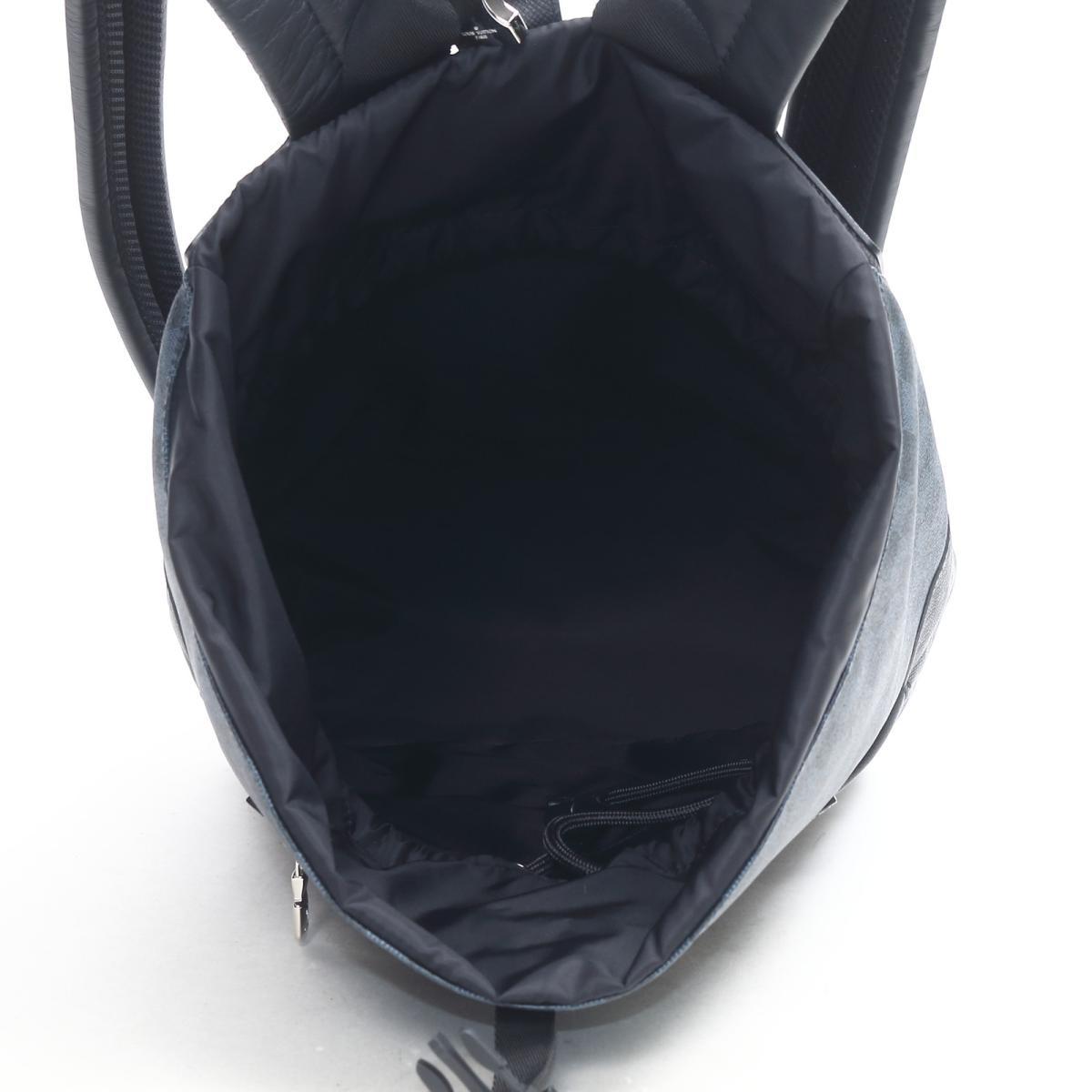 LOUIS VUITTON ルイ ヴィトン ダミエ コバルト マッチポイント タイガレザー バックパック リュックサック リュック N40009