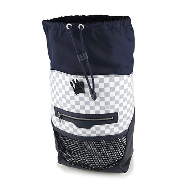 ルイヴィトン リュックサック Louis Vuitton N40018 バッグ ダミエ アズール DAMIER AZUR マッチポイント・バックパック メンズ AZURE オフホワイト/ネイビー