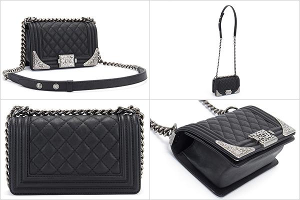 シャネル CHANEL バッグ レディース ショルダーバッグ ボーイシャネル ココマーク ブラック A90422 Y08804 BLACK