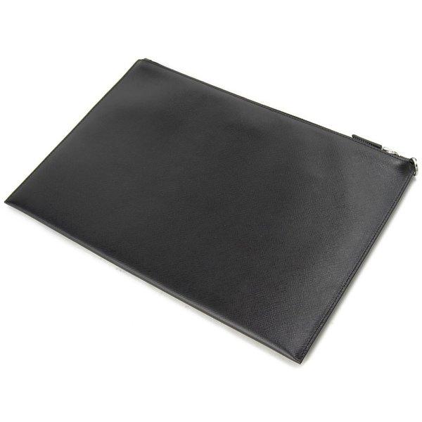 プラダ PRADA クラッチバッグ 2NG001 2EDJ F0002 SAFFIANO ブラック セカンドバッグ メンズ
