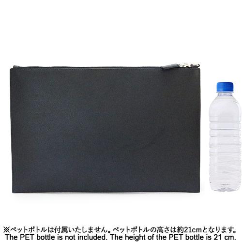プラダクラッチバッグ メンズ PRADA 2NG001 2EDJ F0SGI SAFFIANO CHARAC ドキュメントホルダー ロゴ レザー