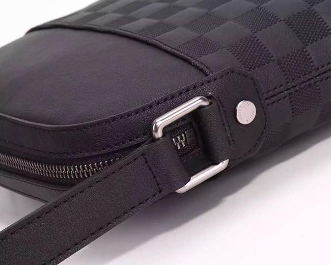 ルイヴィトン​ LOUIS VUITTON  ポシェット・ディストリクト ダミエ　アンフィニ　オニキス メンズバッグ　ショルダーバッグ N23355