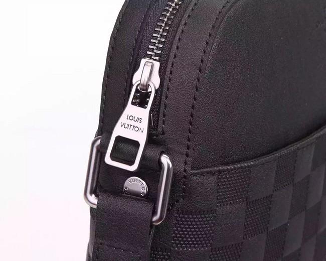 ルイヴィトン​ LOUIS VUITTON  ポシェット・ディストリクト ダミエ　アンフィニ　オニキス メンズバッグ　ショルダーバッグ N23355