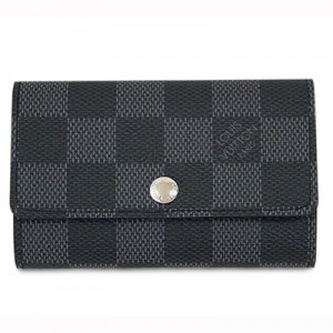  ルイヴィトン キーケース　LOUIS VUITTON　LV　ダミエ・グラフィット　メンズ　6連キーケース　ミュルティクレ6　N62662