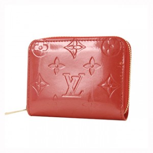 ルイヴィトン LOUIS VUITTON モノグラム ヴェルニ ジッピー コインケース パールオレンジ M93053