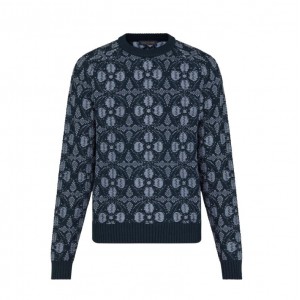 ルイヴィトン LOUIS VUITTON モノグラムフラワージャカードクルーネック 1A89YB