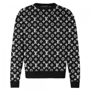 ルイヴィトン LOUIS VUITTON フルモノグラムジャカードクルーネック 1A7RRK