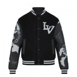 ルイヴィトン Louis Vuitton ジャケット ブルゾン ウール/カシミア 迷彩 1A9P5U