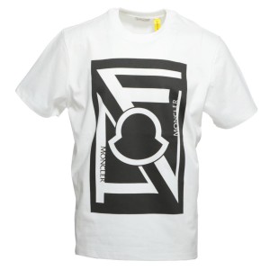 モンクレール MONCLER クルーネックTシャツ ホワイト メンズ プレゼント ギフト コラボ 8003250 809e3 090 MONCLER GENIU...