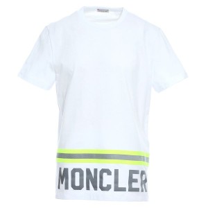 モンクレール MONCLER クルーネックTシャツ ホワイト メンズ 8c73920-8390t-001