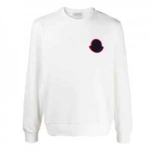 モンクレール MONCLER ロゴパッチ 長袖 コットン スウェットシャツ 8g708008098u034