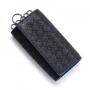 ボッテガヴェネタ BOTTEGA VENETA キーケース WASHED VINTAGE CALF ニューダークネイビー ブルー系 324080 vbd51 8...