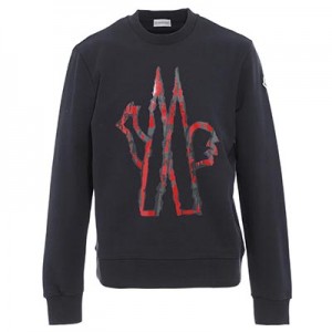 モンクレール MONCLER スウェットシャツ ブルー メンズ 8g70010 8098u 778 MAGLIA GIROCOLLO