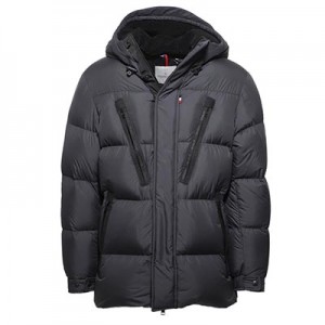 モンクレール MONCLER フーデッド ダウンジャケット ブラック メンズ ダウン アウター グースダウン 大きいサイズあり obert 4187205 54...