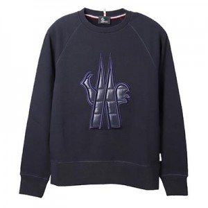 モンクレール グルノーブル MONCLER GRENOBLE スウェット トレーナー ブルー メンズ 8g70800 80451 740 MAGLIA GIROCOLLO