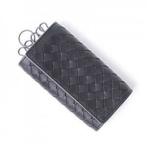 ボッテガヴェネタ BOTTEGA VENETA キーケース WASHED VINTAGE ネロ×ニューライトグレー ブラック系 324080 vbd51 8885 メンズ