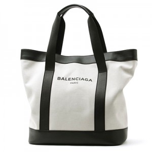 バレンシアガ BALENCIAGA  トートバッグ ベージュ メンズ  キャンバス カジュアル  NAVY TOTLE ネイビートート 374767 aq3an 9260