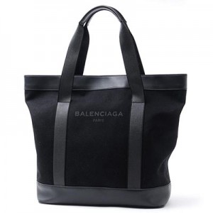 バレンシアガ BALENCIAGA トートバッグ ブラック メンズ キャンバス カジュアル NAVY TOTLE ネイビートート 374767 aq3an 1000 