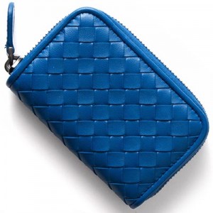 ボッテガヴェネタ BOTTEGA VENETA コインケース【小銭入れ】 イントレチャート 【INTRECCIATO】 ピーコックブルー 114075 V001...