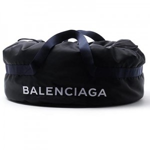 バレンシアガ BALENCIAGA ボストンバッグ ブラック レディース ギフト プレゼント ブラック 黒 ナイロン 旅行 スポーツ  WHEEL BAG M  489941 9f91 1090​