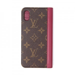 ルイ ヴィトン LOUIS VUITTON スマホカバー スマートフォンケース 手帳型 レディース IPHONE X/XR/XS/XS MAX フォリオ モノグラム フューシャ M68690 プレゼント