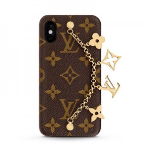 ルイヴィトン iPhone X/XR/XS/XS MAX バンパー モノグラム チェーンチャーム アイフォンケース アイフォンカバー LV ロゴ アイフォンX アイフォンXS M63899
