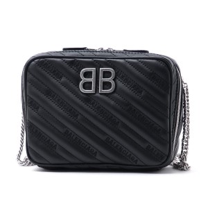 バレンシアガ BALENCIAGA ショルダーバッグ ブラック レディース ギフト プレゼント レザー 本革  BB REPORTER XS 526678 0hian 1000​