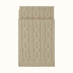 エルメスマフラー HERMES ニットマフラー トリ マイヨン 男女OK カシミヤ H393762T 04