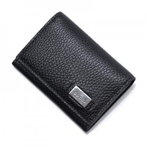 グッチ GUCCI カードケース LEATHER ブラック ブラック系 368180 ca00n 1000 メンズ